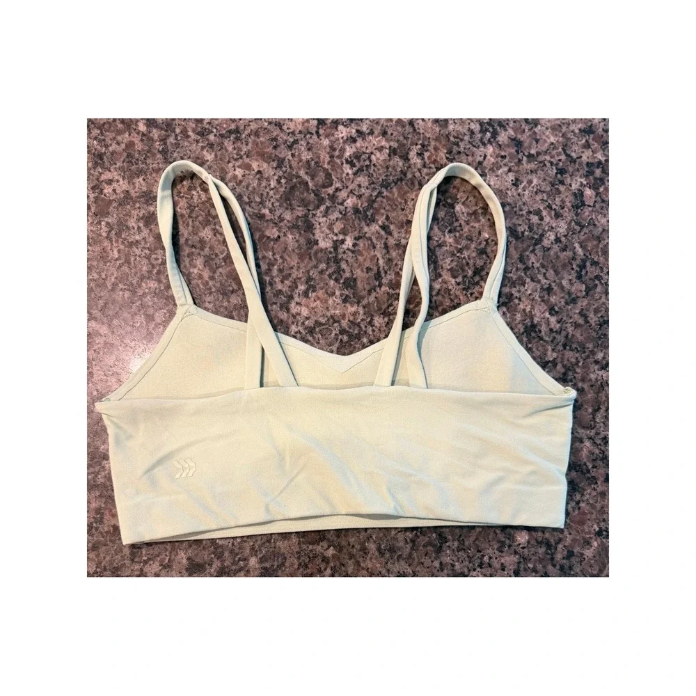 All in Motion Womens Light Green Double Strap Sports Bra Size M Activewear